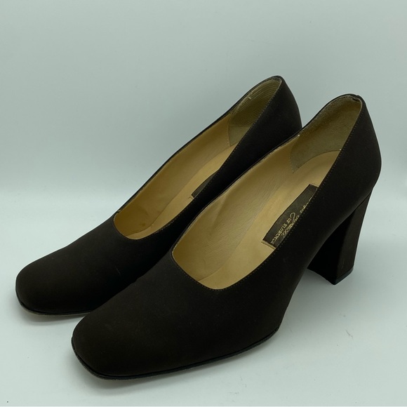 ☘️5 for $40☘️ Vintage Sesto Meucci of Florence Made in Italy Block Heels Size 7M - Picture 14 of 15